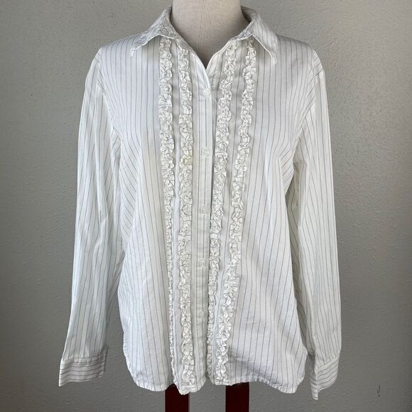 Charter Club Button Down Shirt Size 14 EUC - Picture 1 of 8